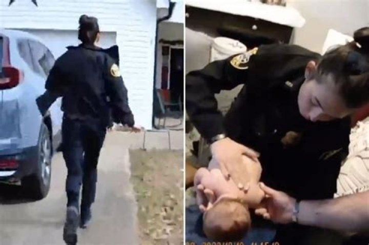 
WATCH: Bodycam footage shows Georgia officer Alexis Callaway saving choking infant 